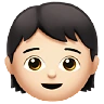 Child: Light Skin Tone Emoji 🧒🏻 image - Apple style