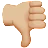 Thumbs Down: Medium-Light Skin Tone
