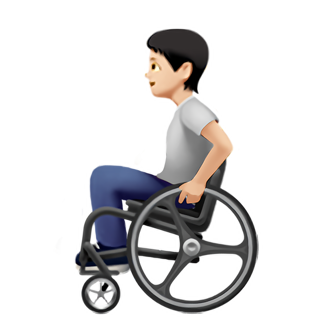 Person In Manual Wheelchair: Light Skin Tone
