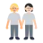 People Holding Hands: Medium-Light Skin Tone, Light Skin Tone