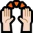Raising Hands: Light Skin Tone