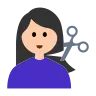 Woman Getting Haircut: Light Skin Tone Emoji 💇🏻‍♀️ image - Tossface style