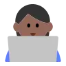 Technologist: Medium-Dark Skin Tone Emoji 🧑🏾‍💻 image - Tossface style