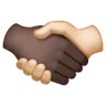 Handshake: Light Skin Tone, Dark Skin Tone Emoji 🫱🏻‍🫲🏿 image - Samsung style