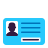 身分証 Emoji 🪪 image - Microsoft Classic 2D style