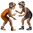 People Wrestling: Medium Skin Tone