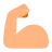 Flexed Biceps: Medium-Light Skin Tone