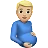Pregnant Man: Medium-Light Skin Tone