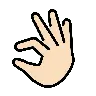 Pinching Hand: Light Skin Tone Emoji 🤏🏻 image - OpenMoji style