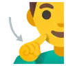 Deaf Man Emoji 🧏‍♂️ image - Google Noto Color style