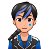 Man Singer: Medium-Light Skin Tone Emoji 👨🏼‍🎤 image - Emojidex style