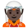 Elf: Dark Skin Tone Emoji 🧝🏿 image - Google Noto Color style