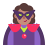 Woman Supervillain: Medium Skin Tone Emoji 🦹🏽‍♀️ image - Microsoft Classic 2D style