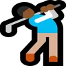 Person Golfing: Medium-Dark Skin Tone Emoji 🏌🏾 image - Microsoft Windows 10 Segoe UI Emoji style