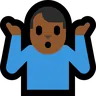 Man Shrugging: Medium-Dark Skin Tone Emoji 🤷🏾‍♂️ image - Microsoft Windows 10 Segoe UI Emoji style
