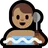 Man In Steamy Room: Medium Skin Tone