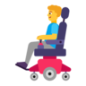 Man In Motorized Wheelchair Emoji 👨‍🦼 image - Microsoft Classic 2D style
