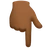 Backhand Index Pointing Down: Medium-Dark Skin Tone