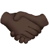Handshake: Dark Skin Tone Emoji 🤝🏿 image - Apple style