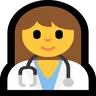 Woman Health Worker Emoji 👩‍⚕️ image - Microsoft Windows 10 Segoe UI Emoji style