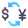Currency Exchange Emoji 💱 image - Microsoft 3D Fluent style