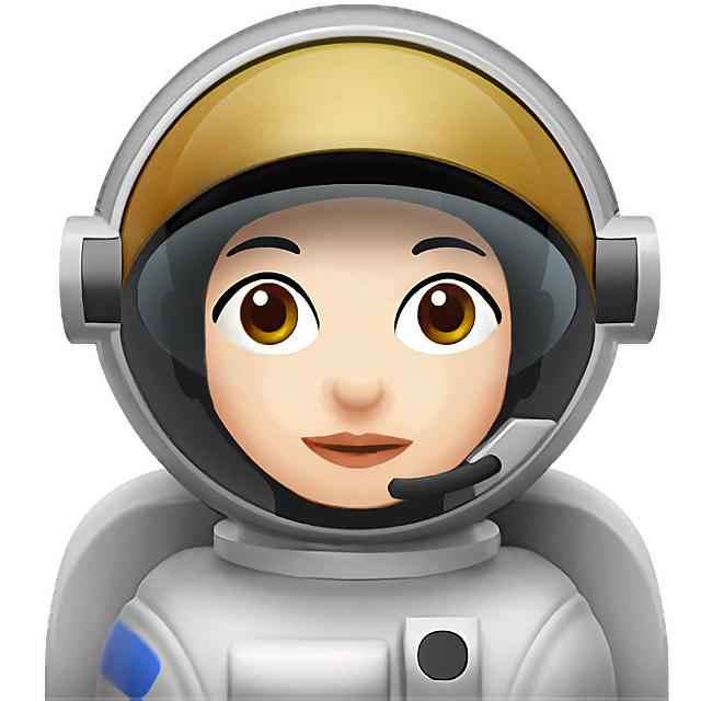 Woman Astronaut: Light Skin Tone