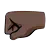Left-Facing Fist: Dark Skin Tone