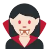 Woman Vampire: Light Skin Tone Emoji 🧛🏻‍♀️ image - Twitter / X (Twemoji) style
