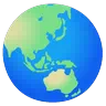 Globe terrestre asie-australie Emoji 🌏 image - Google Noto Color Animated style