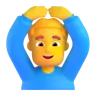 Man Gesturing Ok Emoji 🙆‍♂️ image - Microsoft 3D Fluent style