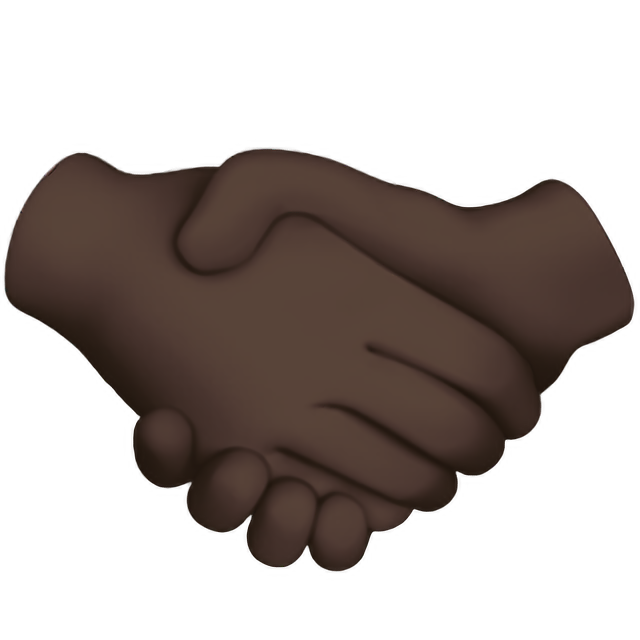 Handshake: Dark Skin Tone