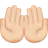 Palms Up Together: Light Skin Tone
