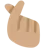 Hand With Index Finger And Thumb Crossed: Medium Skin Tone