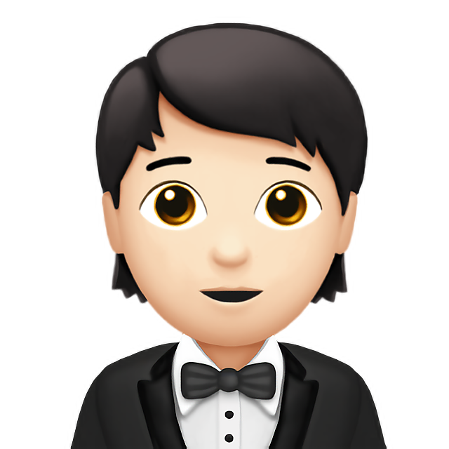 Person In Tuxedo: Light Skin Tone