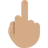 Middle Finger: Medium Skin Tone