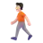 Person Walking: Light Skin Tone