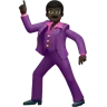 Man Dancing: Dark Skin Tone Emoji 🕺🏿 image - Apple style