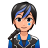 Singer: Medium-Light Skin Tone Emoji 🧑🏼‍🎤 image - Emojidex style
