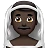 Man With Veil: Dark Skin Tone