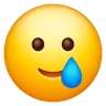 Smiling Face With Tear Emoji 🥲 image - Samsung style