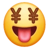 Emoji Pénz-száj arca 🤑 image - Huawei Harmony OS style