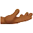 Palm Up Hand: Medium-Dark Skin Tone