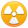 放射性サイン Emoji ☢ image - Samsung style