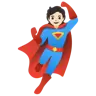 Superhero: Light Skin Tone Emoji 🦸🏻 image - Google Noto Color style