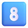 Keycap: 8 Emoji 8️⃣ image - Microsoft 3D Fluent style
