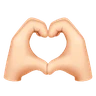Heart Hands: Light Skin Tone Emoji 🫶🏻 image - Huawei Harmony OS style