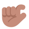 Pinching Hand: Medium Skin Tone Emoji 🤏🏽 image - Microsoft Classic 2D style