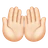 Palms Up Together: Light Skin Tone