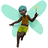 Man Fairy: Dark Skin Tone Emoji 🧚🏿‍♂️ image - Apple style