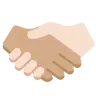 Handshake: Medium Skin Tone, Light Skin Tone Emoji 🫱🏽‍🫲🏻 image - Twitter / X (Twemoji) style